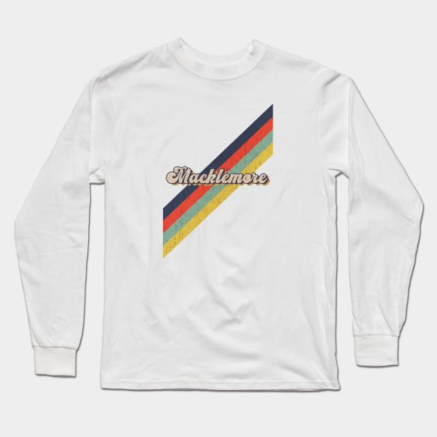 retro vintage color Macklemore Long Sleeve T-Shirt by HarryMarket